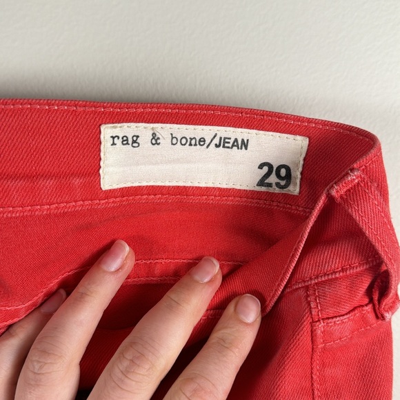 Rag & Bone Red Jeans - Picture 2 of 4